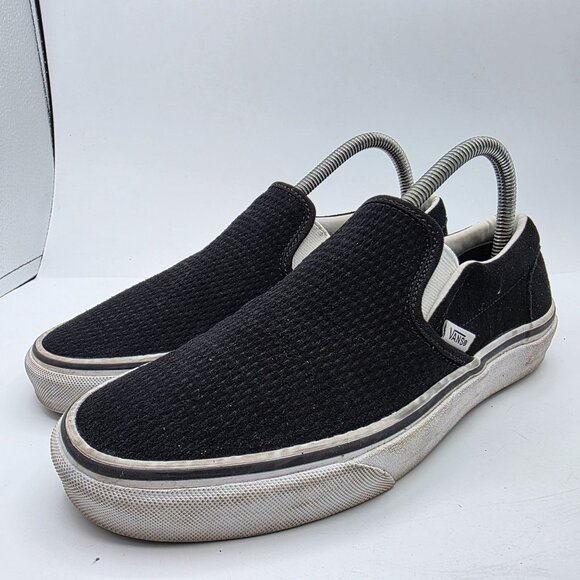 Vans Classic Slip On Embossed Womens Size 8.5 Black Casual Shoes Comfortable - Picture 4 of 13